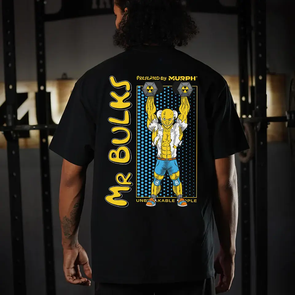 Remera Oversize Premium Mr. Bulks - Negro 1