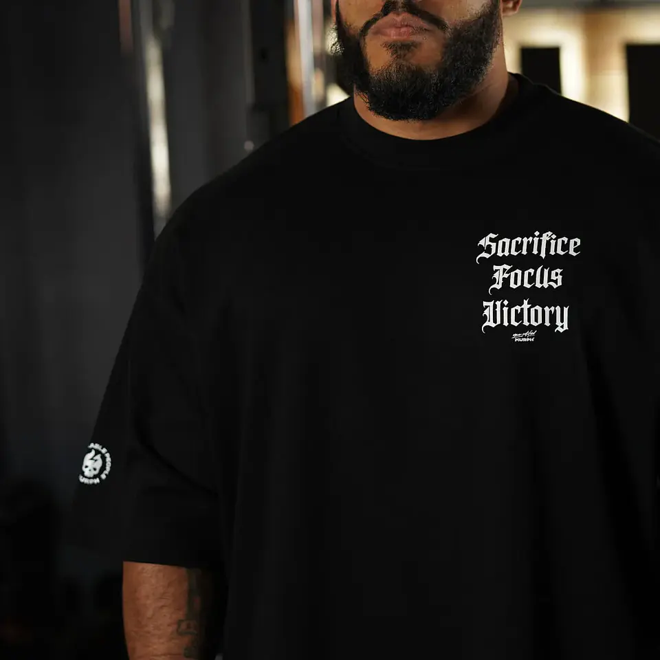 Remera Oversize ICON Premium SFV - Negro 4
