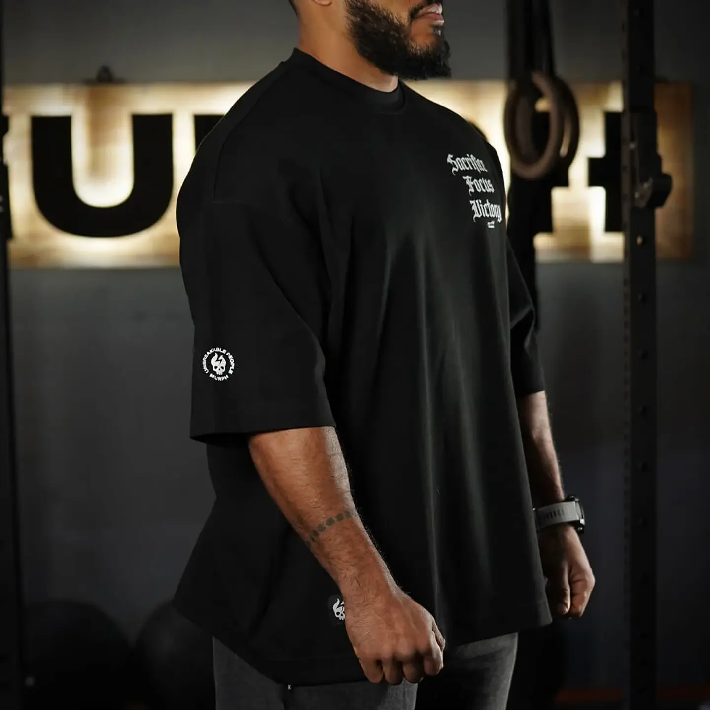 Remera Oversize ICON Premium SFV - Negro 8