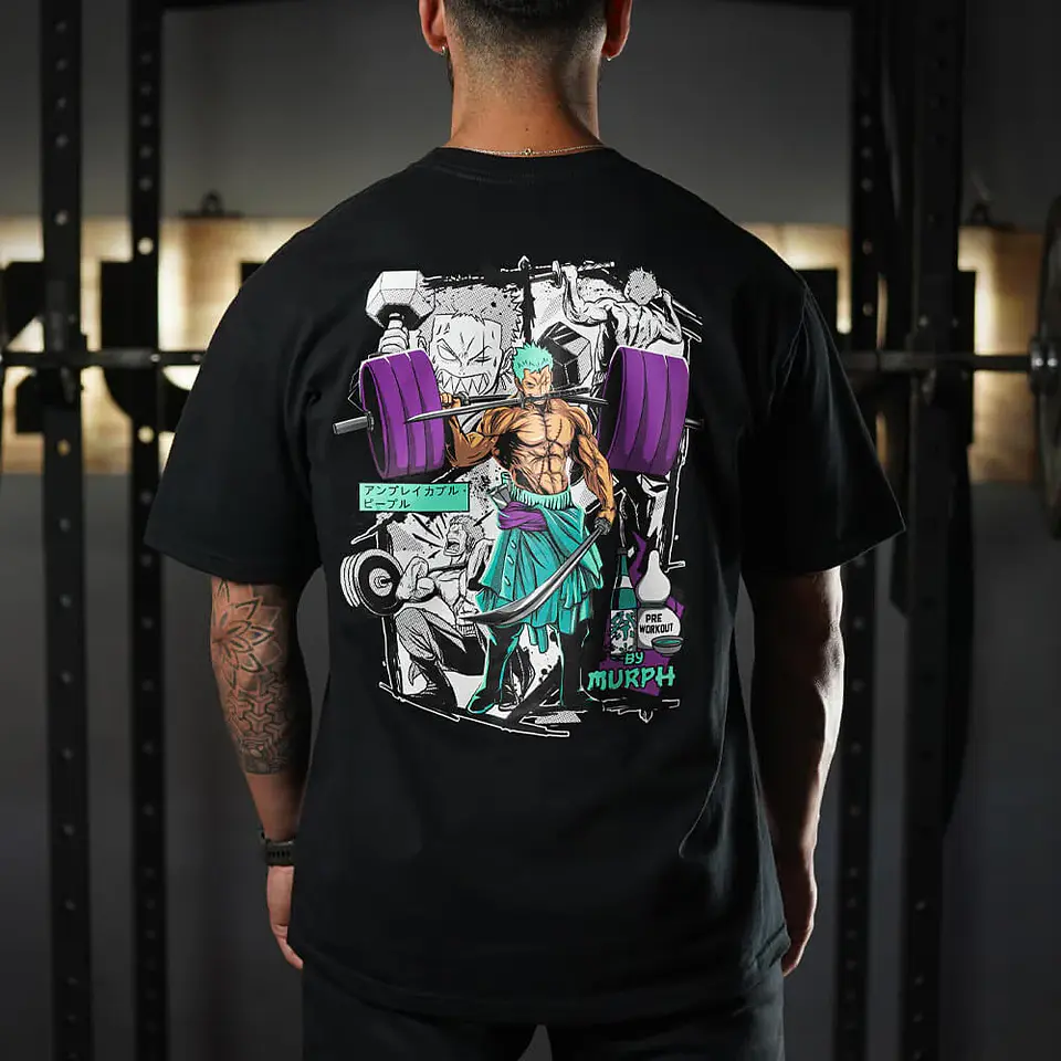 Remera Oversize King of Lifting - Negro 1