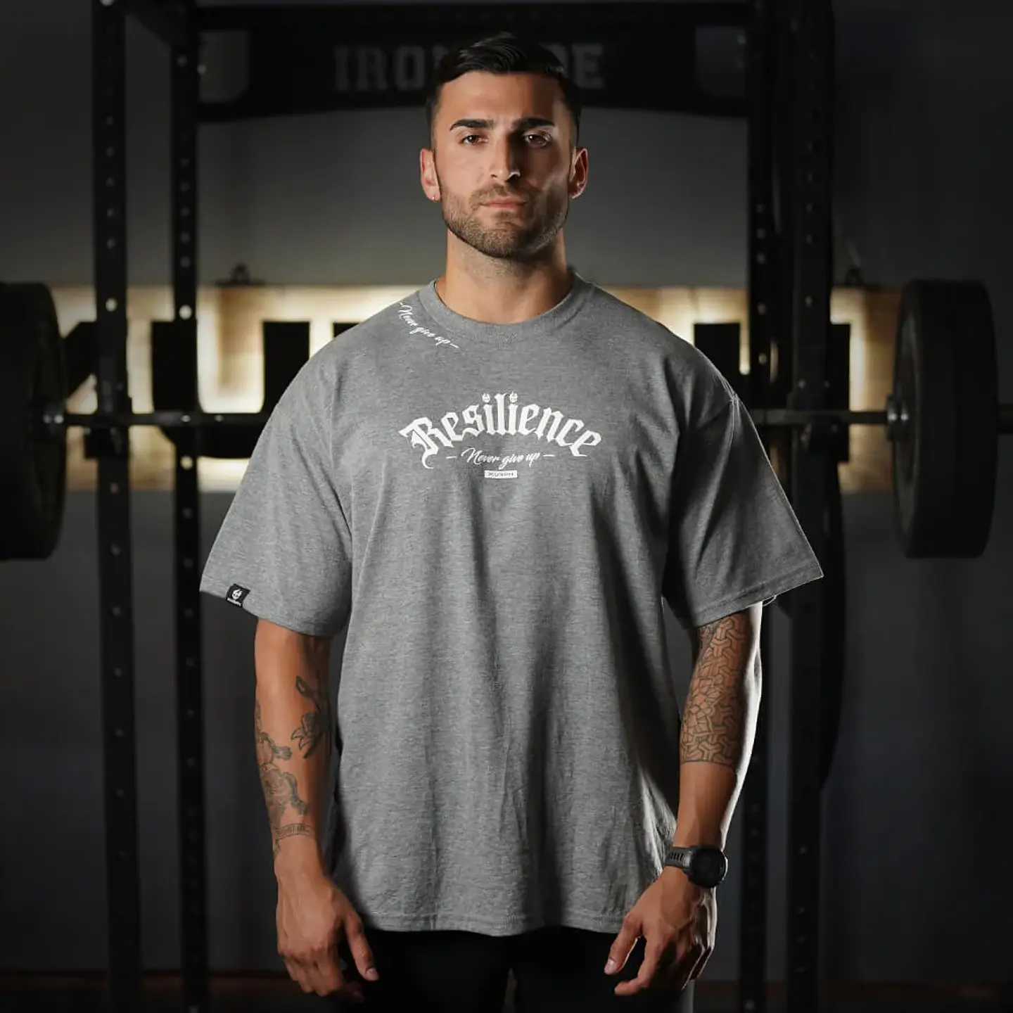 Remera Oversize Premium Resilience - Heather Gray 1