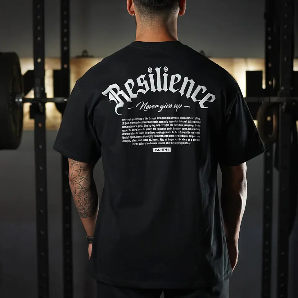 Remera Oversize Premium Resilience - Negro 2