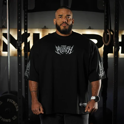 Remera Oversize ICON Sinister Logo - Negro
