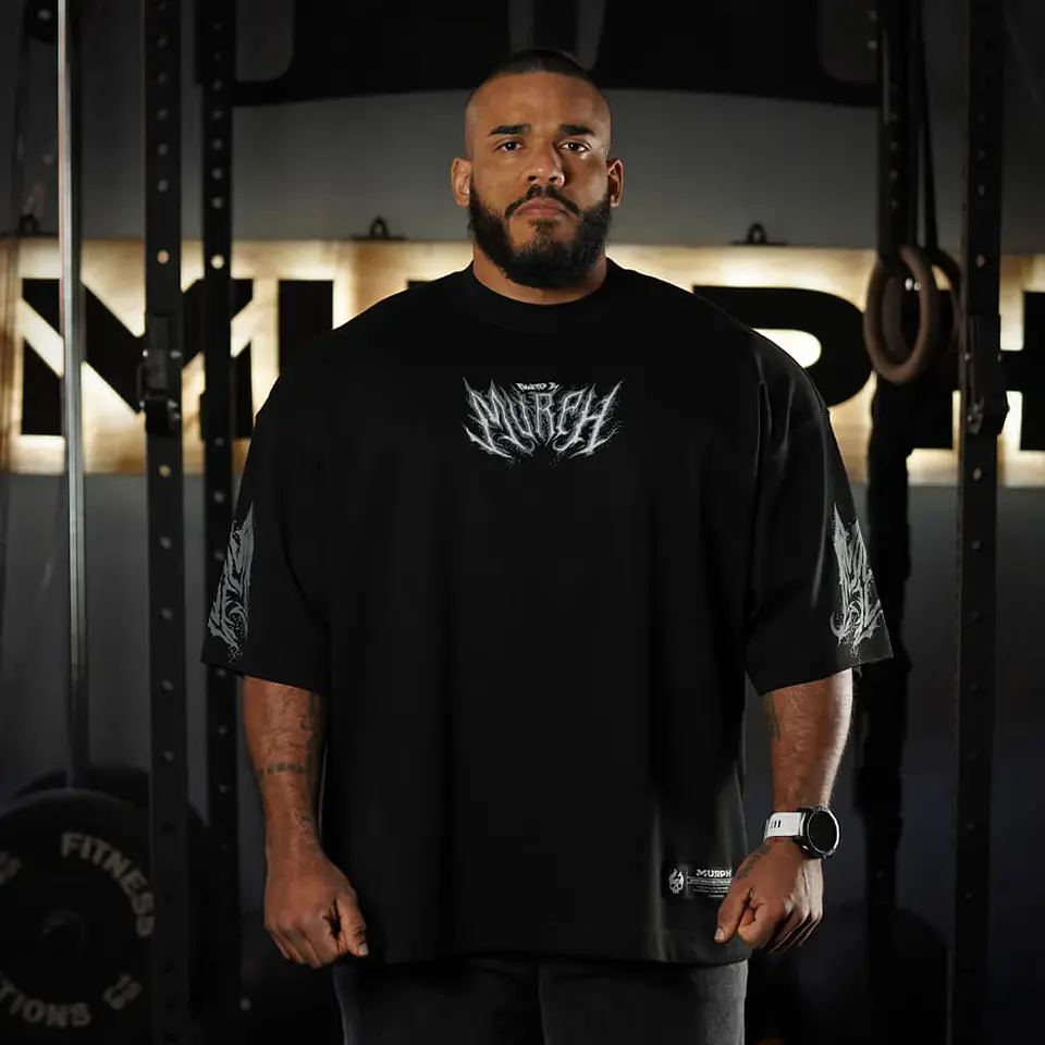 Remera Oversize ICON Sinister Logo - Negro 1