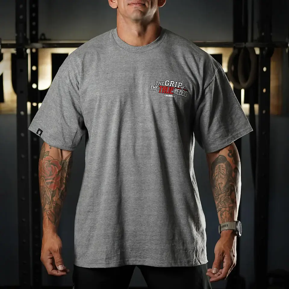 Remera Oversize Premium Fook Grip - Heather Gray 2