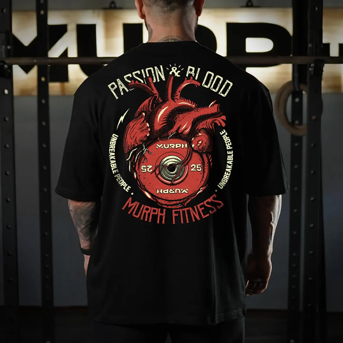 Remera Oversize Passion & Blood - Black 1
