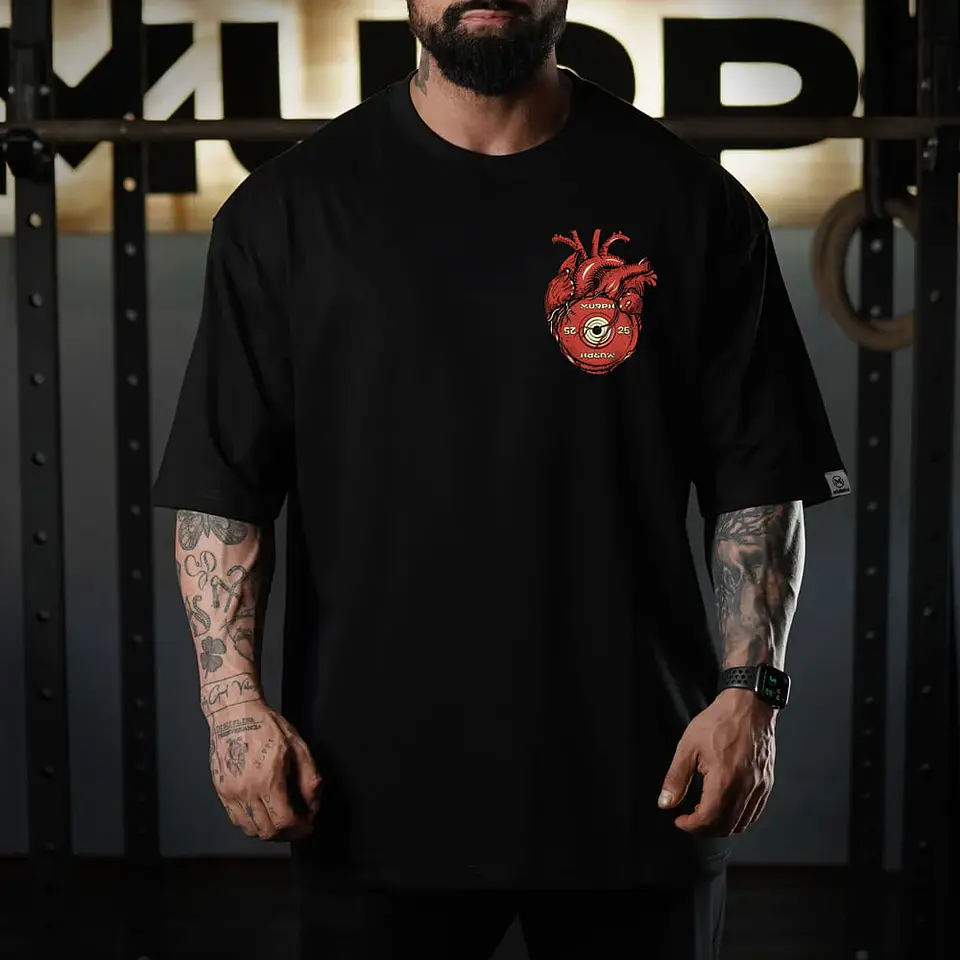 Remera Oversize Passion & Blood - Black 2