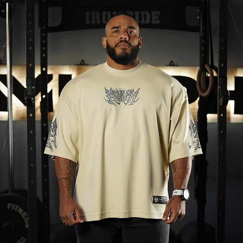  Remera Oversize ICON Sinister Logo - Sweet Cream