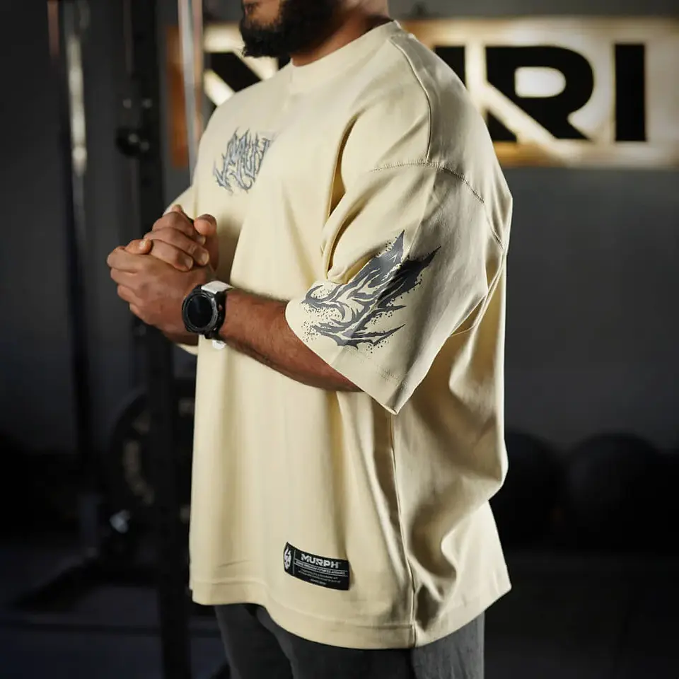  Remera Oversize ICON Sinister Logo - Sweet Cream 4
