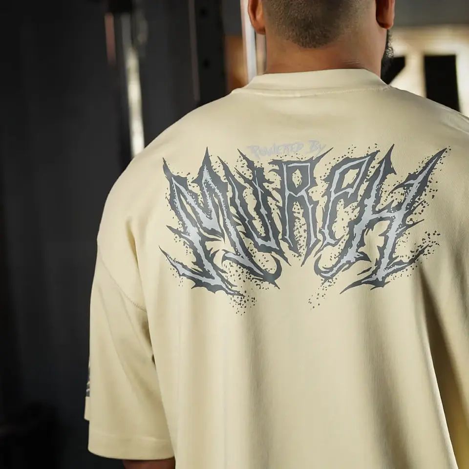  Remera Oversize ICON Sinister Logo - Sweet Cream 5