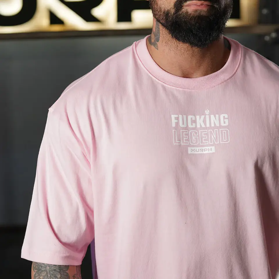Remera Oversize Premium Fucking Legend - Pink 2