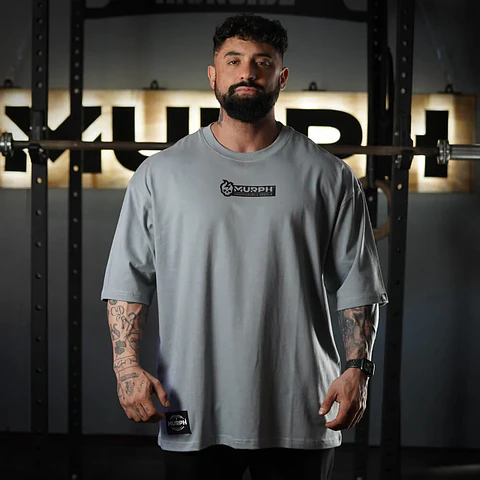 Remera Oversize Premium Murph - Steel