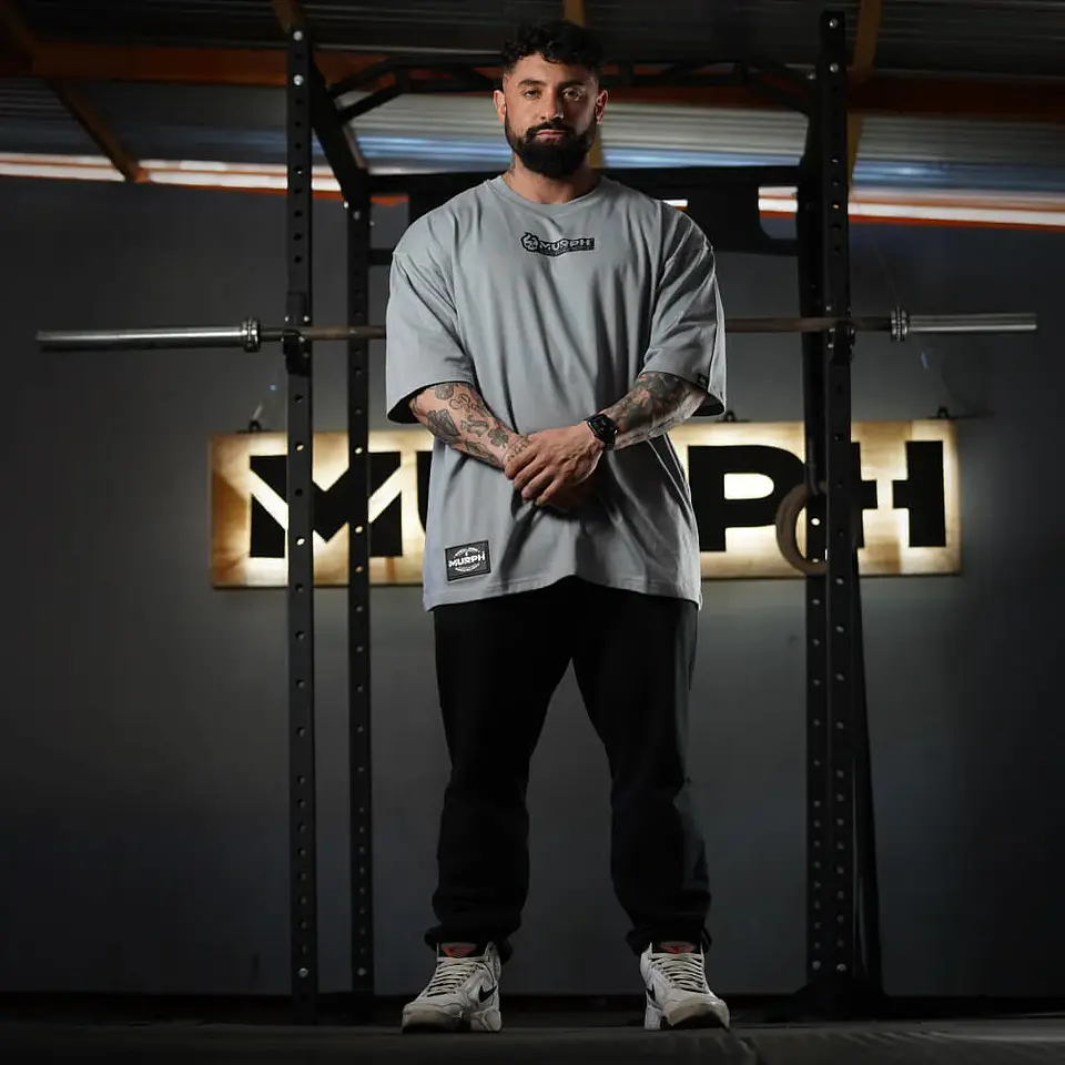 Remera Oversize Premium Murph - Steel 2