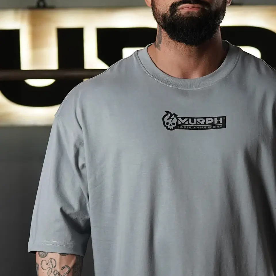 Remera Oversize Premium Murph - Steel 3