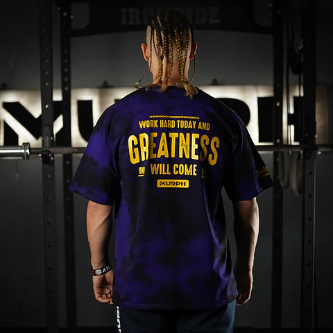 Remera Oversize Greatness - Purple storm