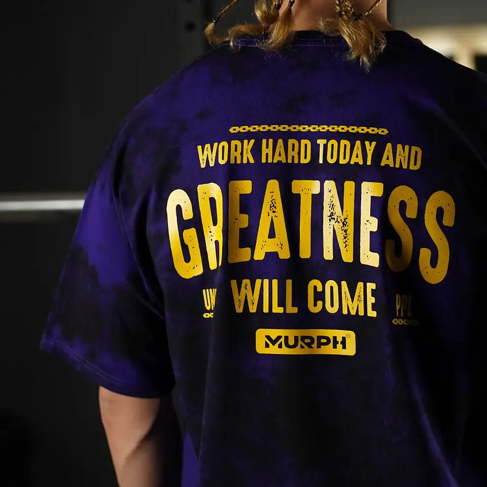 Remera Oversize Greatness - Purple storm 5