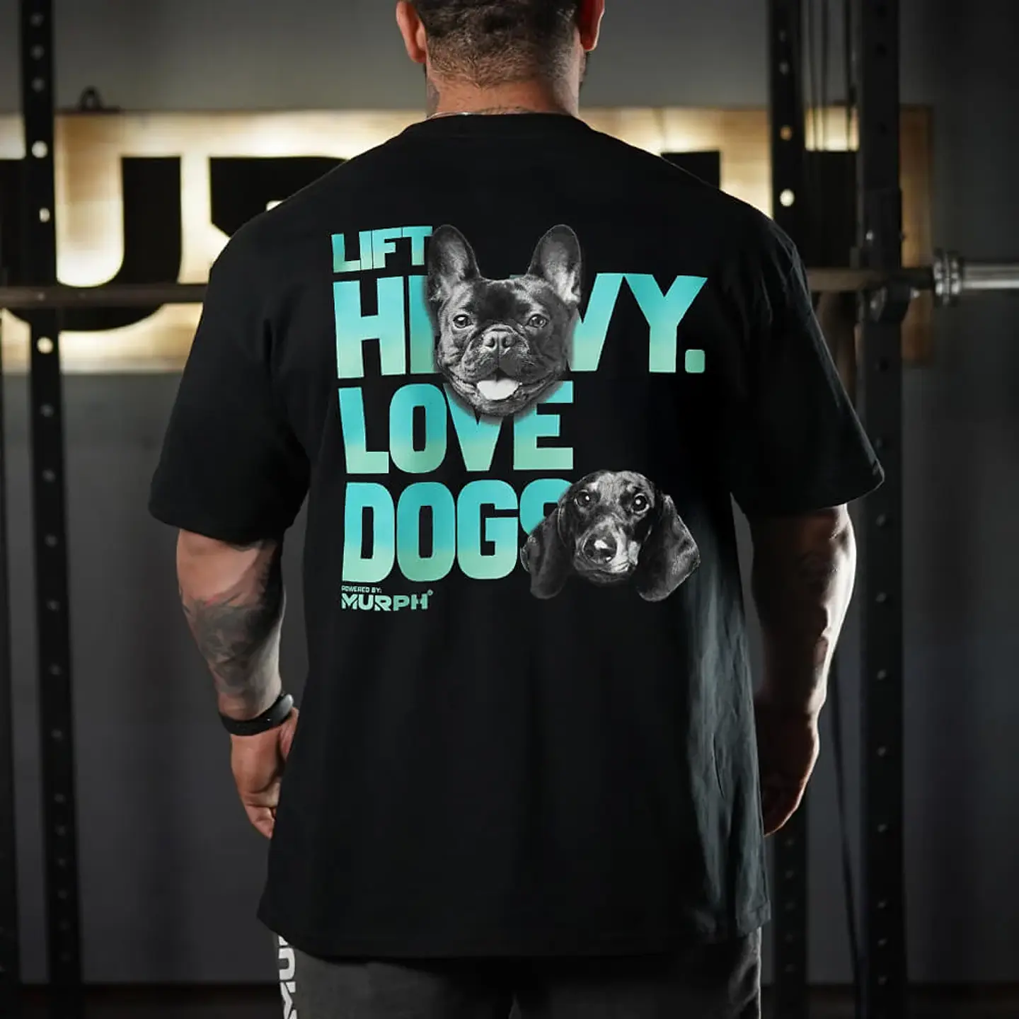 Remera Oversize Lift and Dogs - Negro 1
