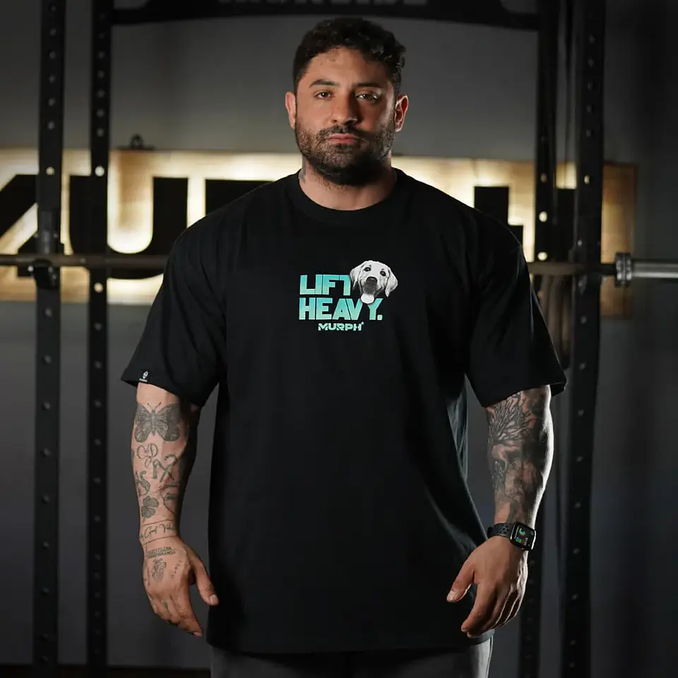 Remera Oversize Lift and Dogs - Negro 2
