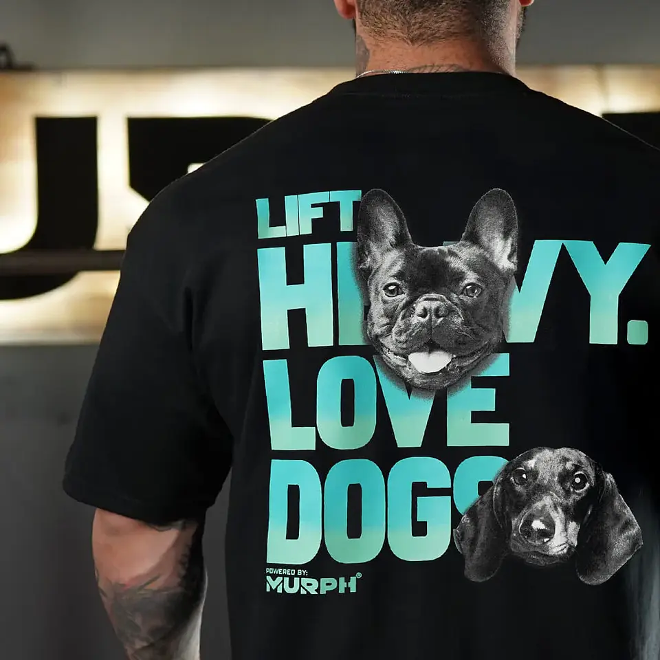Remera Oversize Lift and Dogs - Negro 3