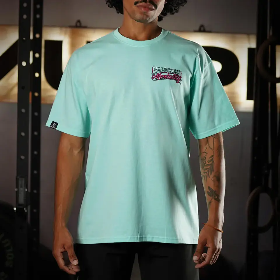 Remera Oversize Hardcore Mentality - Menta 2