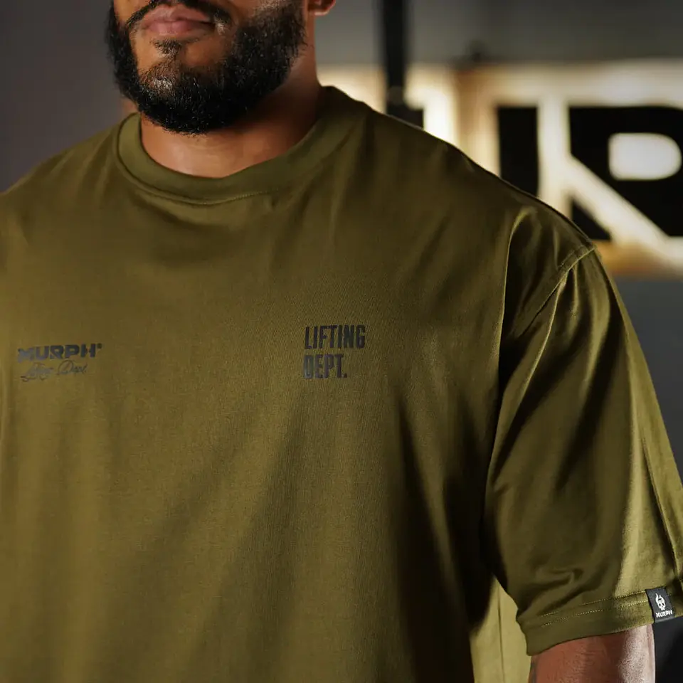 Remera Oversize Premium Fucking Legend - Tactical Green 5