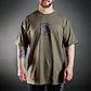 Remera Oversize Barbell Texture - Verde Táctico - Miniatura 1