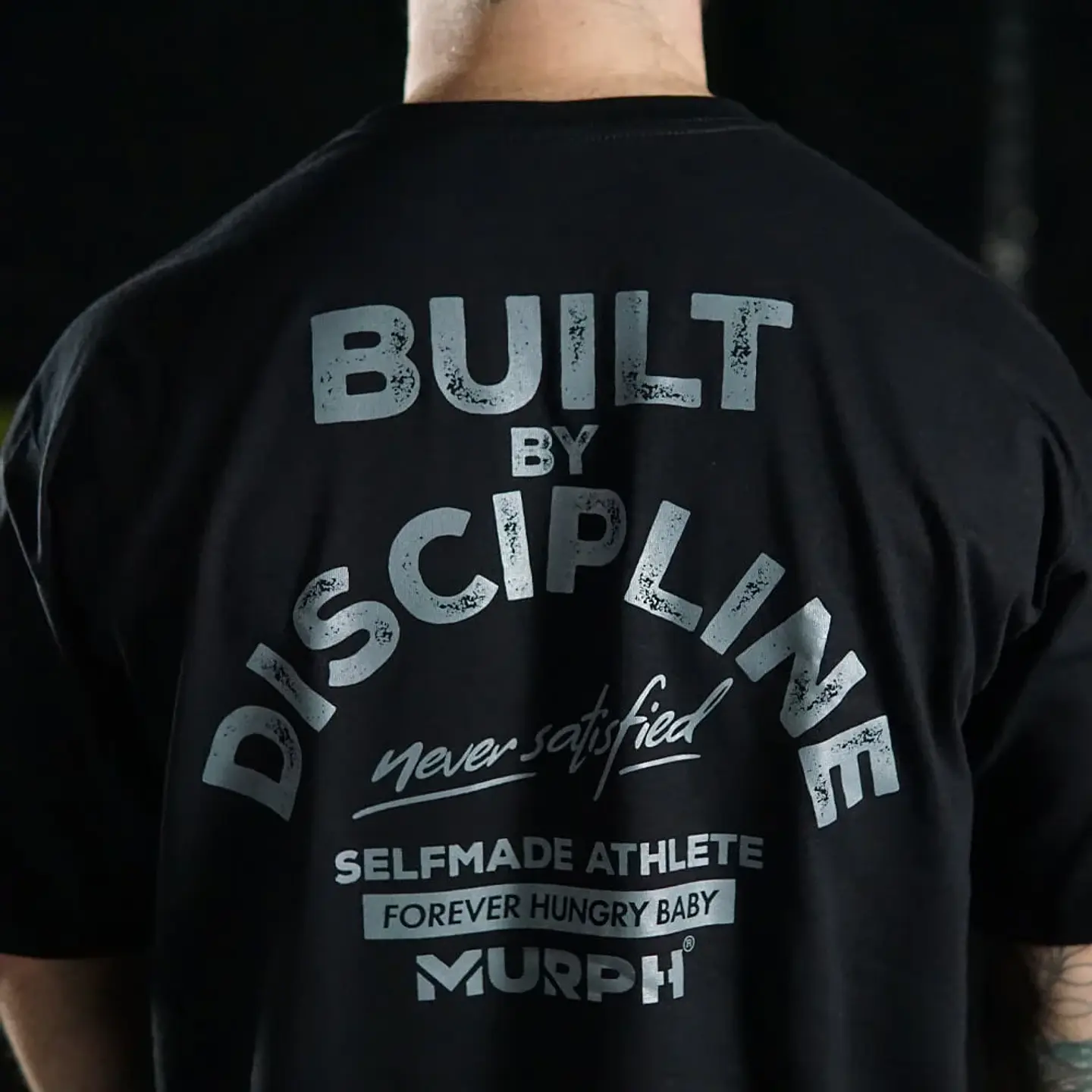 Remera Oversize Built By Discipline - Negro 5