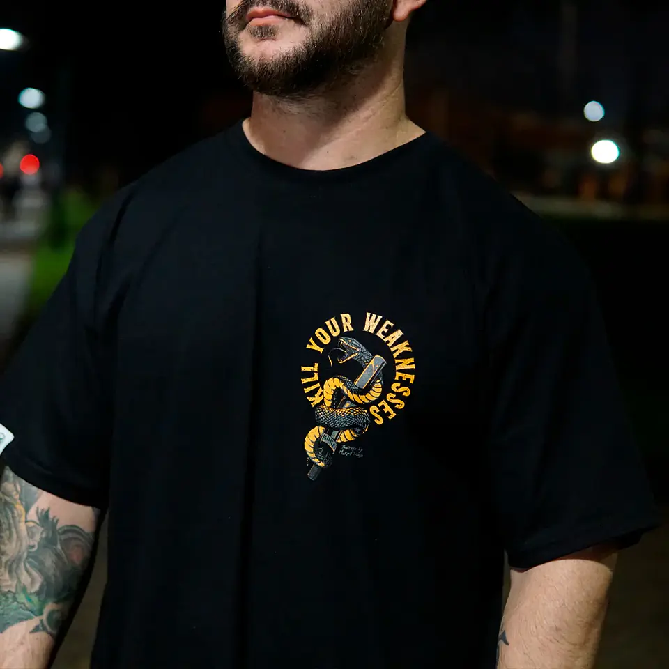 Oversize Kill Your Weaknesses - Negro 2