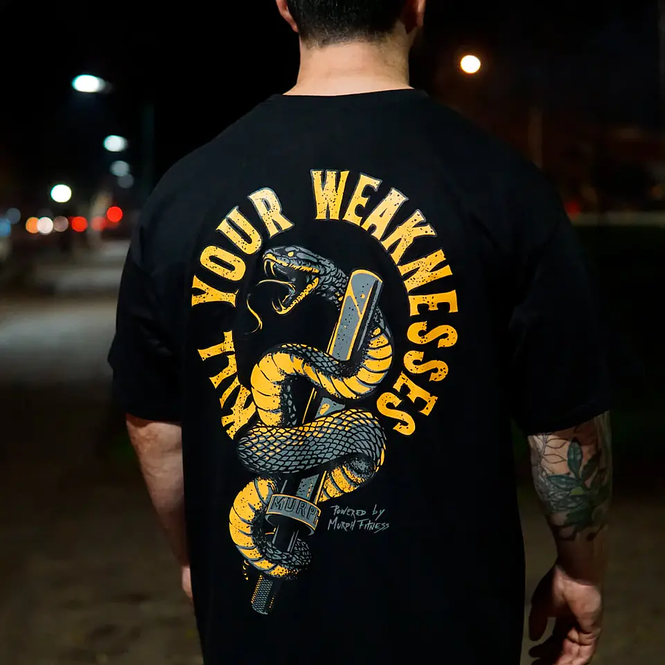Oversize Kill Your Weaknesses - Negro 3