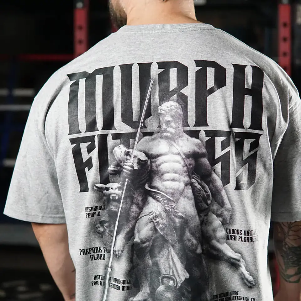 Remera Oversize Philosophy Of Lifters - Gris 3