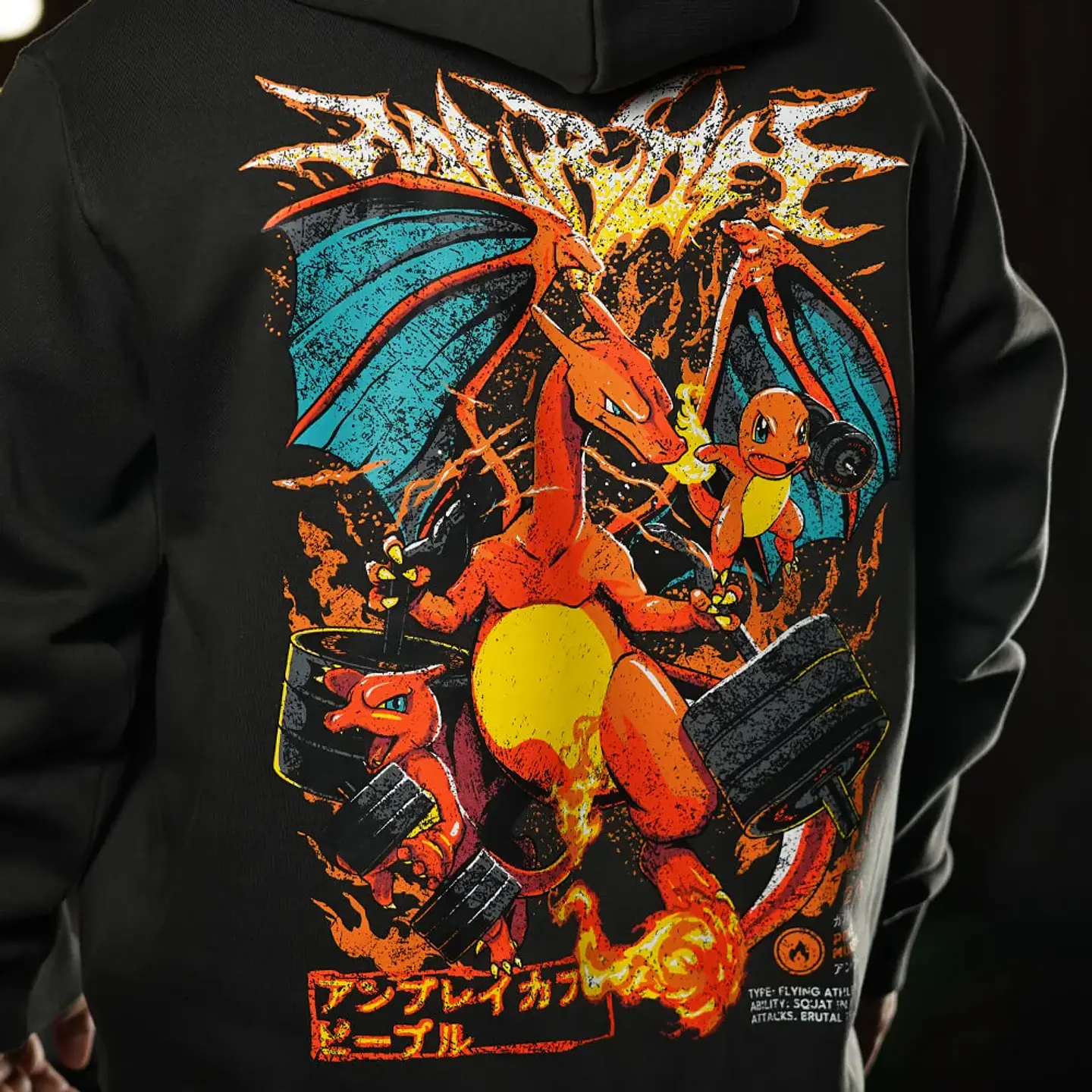 Buzo Canguro ChariHard 2.0 - Gris Charcoal 3