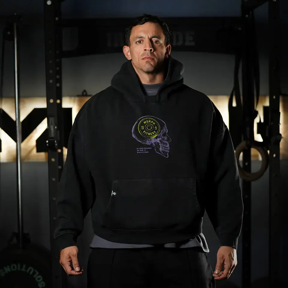 Buzo Premium Boxy Fit Hoddie ONIX RX ON YOUR MIND - Acid Black 2