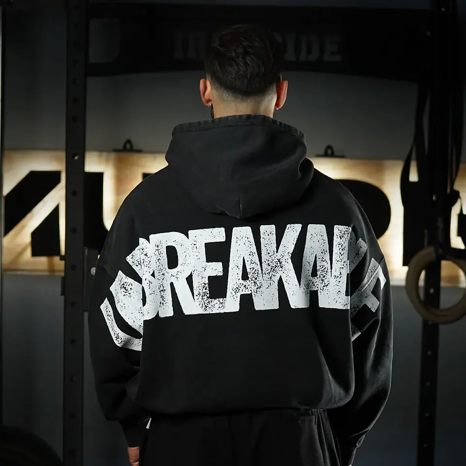 Buzo Premium Boxy Fit Hoddie ONIX UNBREAKABLE - Acid Black 1