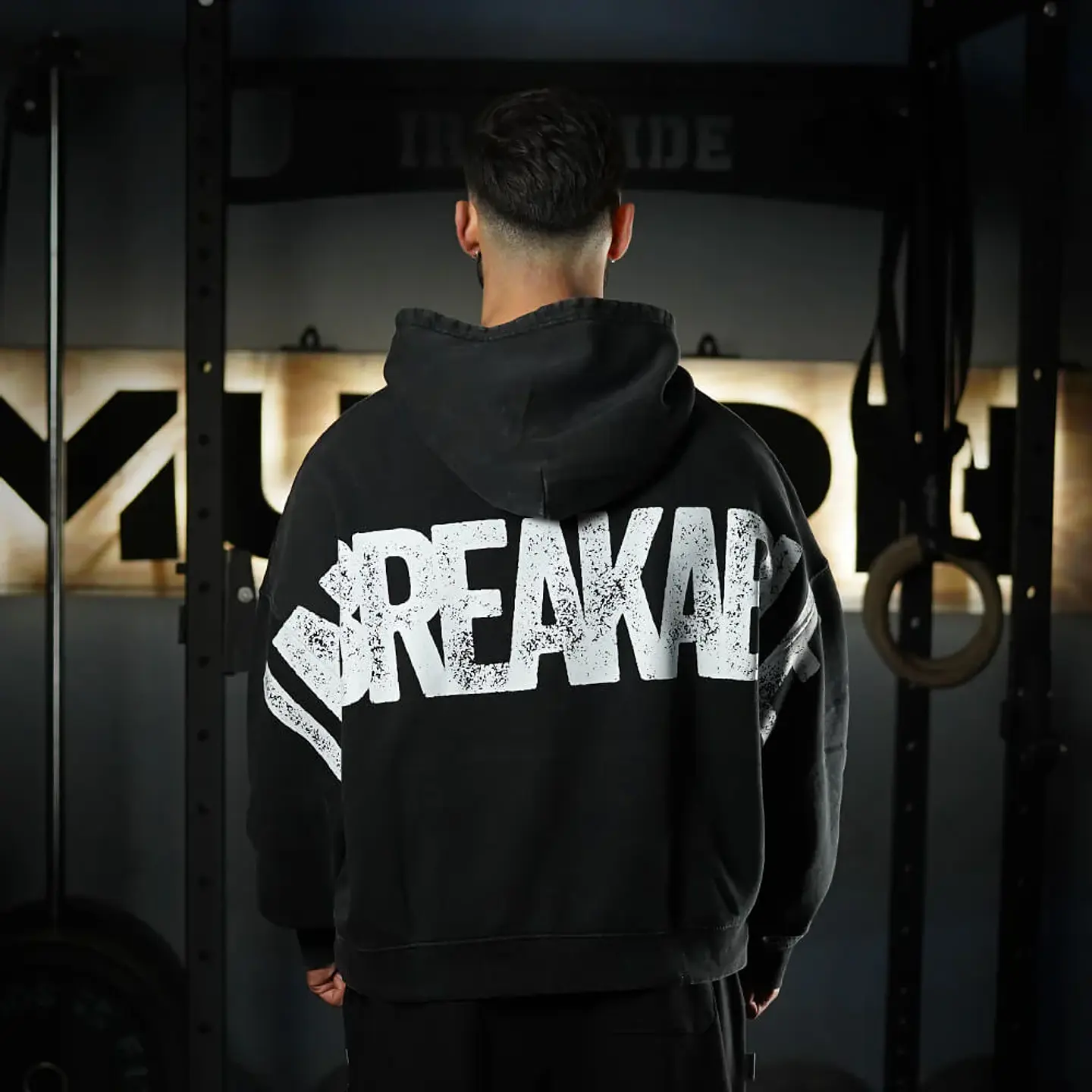 Buzo Premium Boxy Fit Hoddie ONIX UNBREAKABLE - Acid Black 3