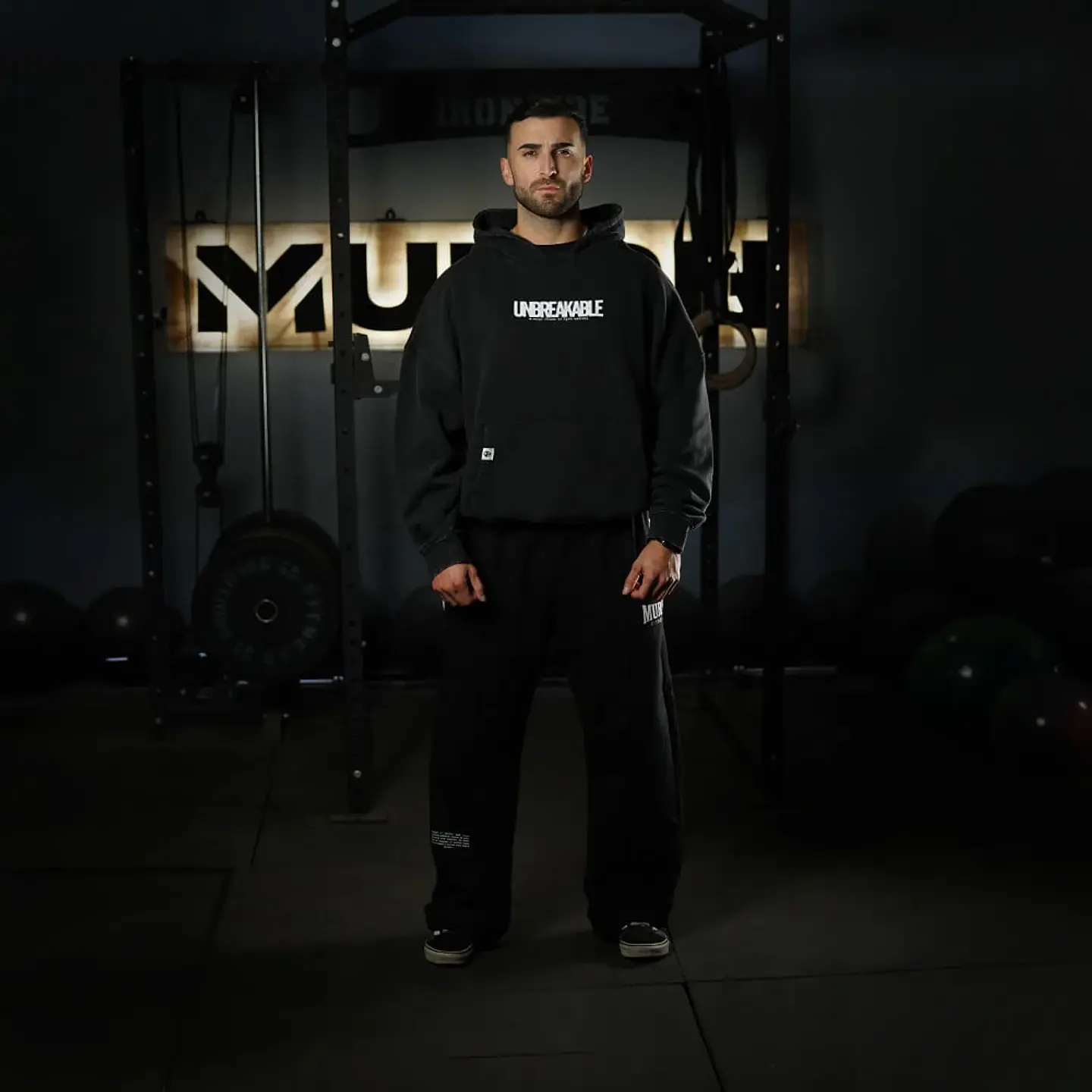 Buzo Premium Boxy Fit Hoddie ONIX UNBREAKABLE - Acid Black 9