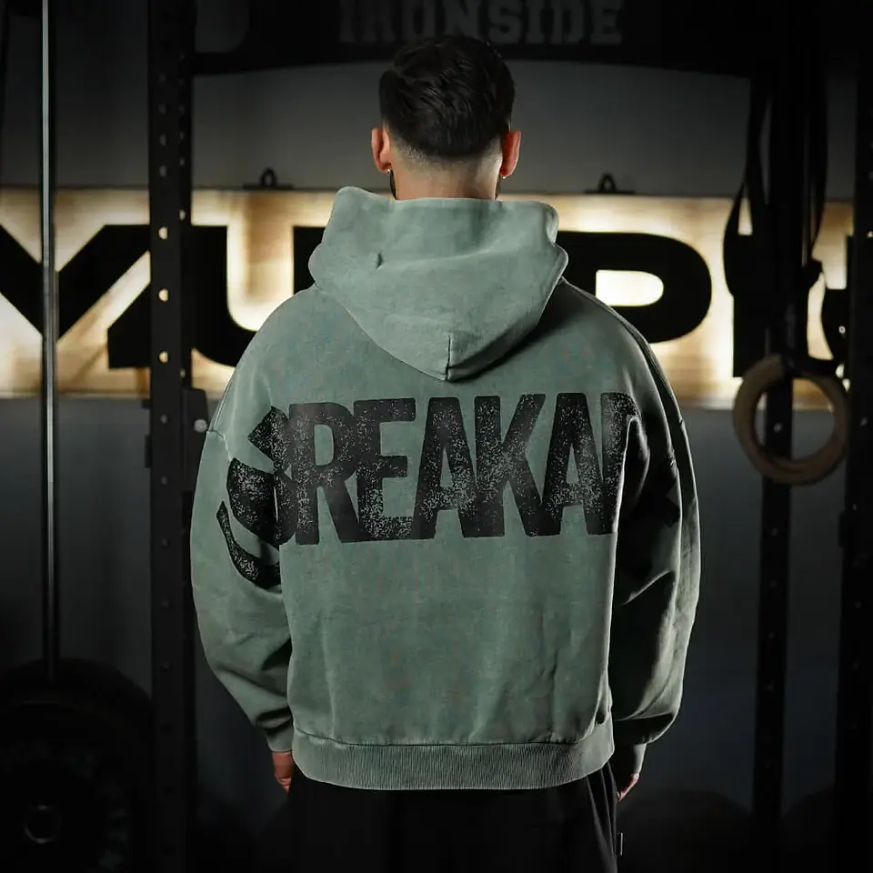 Buzo Premium Boxy Fit Hoddie ONIX UNBREAKABLE - Acid Green 1