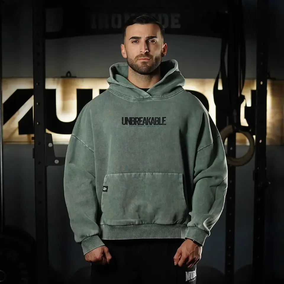 Buzo Premium Boxy Fit Hoddie ONIX UNBREAKABLE - Acid Green 2