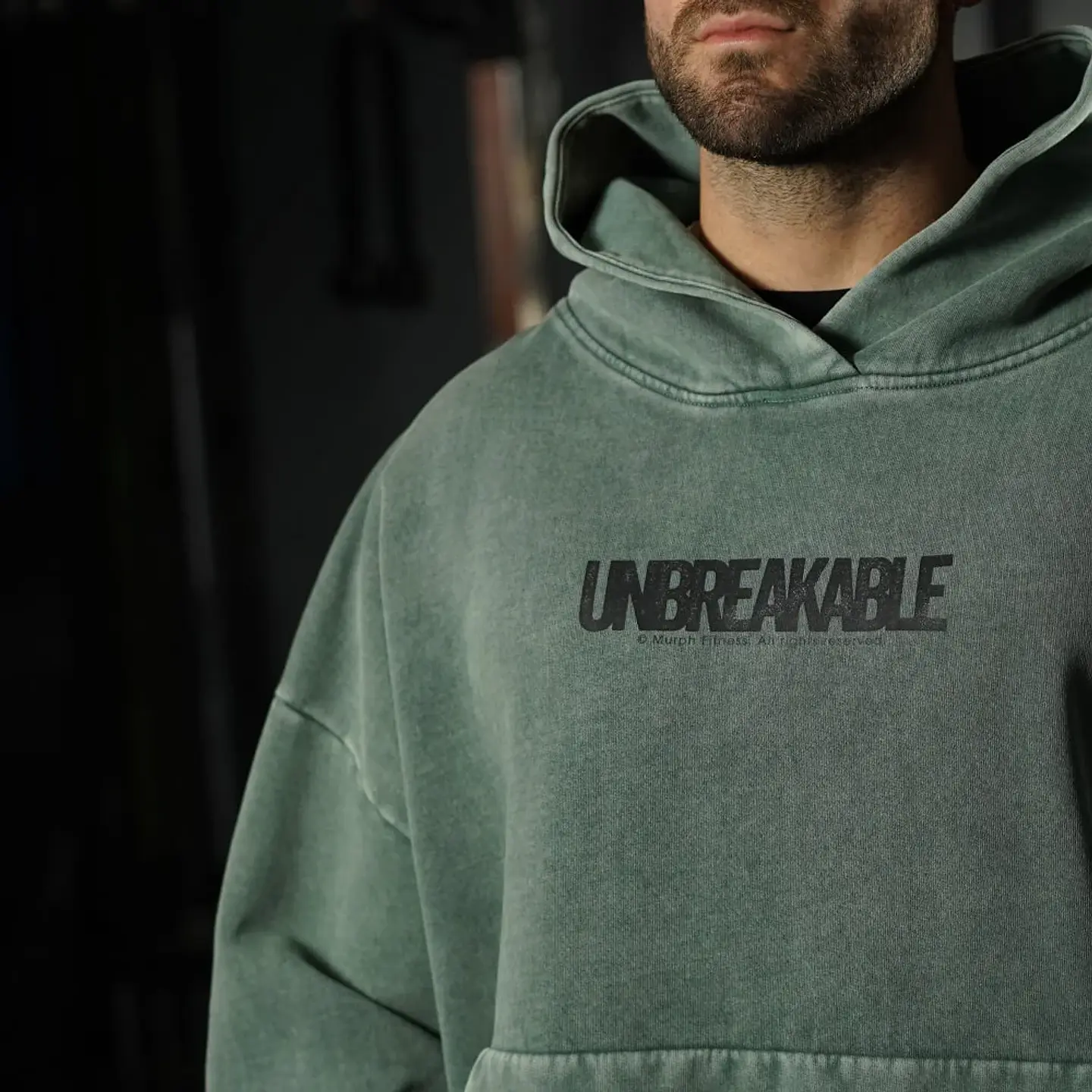 Buzo Premium Boxy Fit Hoddie ONIX UNBREAKABLE - Acid Green 4