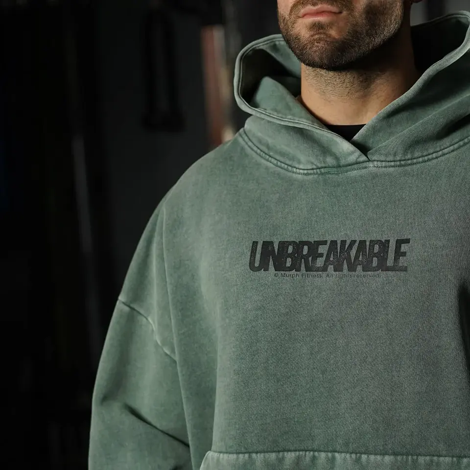 Buzo Premium Boxy Fit Hoddie ONIX UNBREAKABLE - Acid Green 4