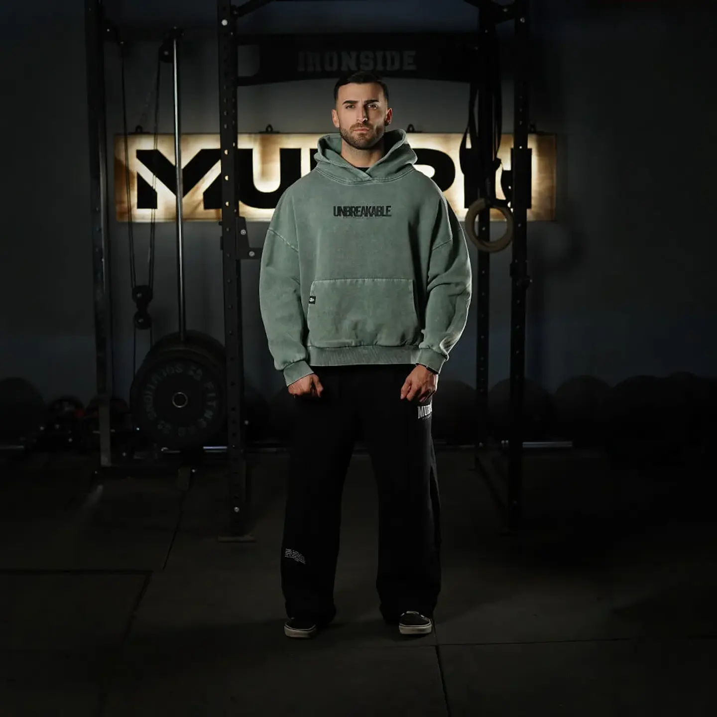 Buzo Premium Boxy Fit Hoddie ONIX UNBREAKABLE - Acid Green 6