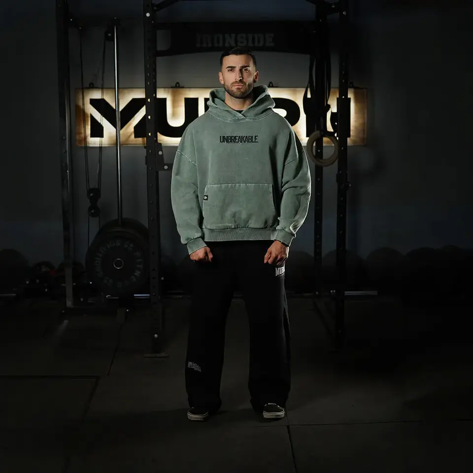 Buzo Premium Boxy Fit Hoddie ONIX UNBREAKABLE - Acid Green 6
