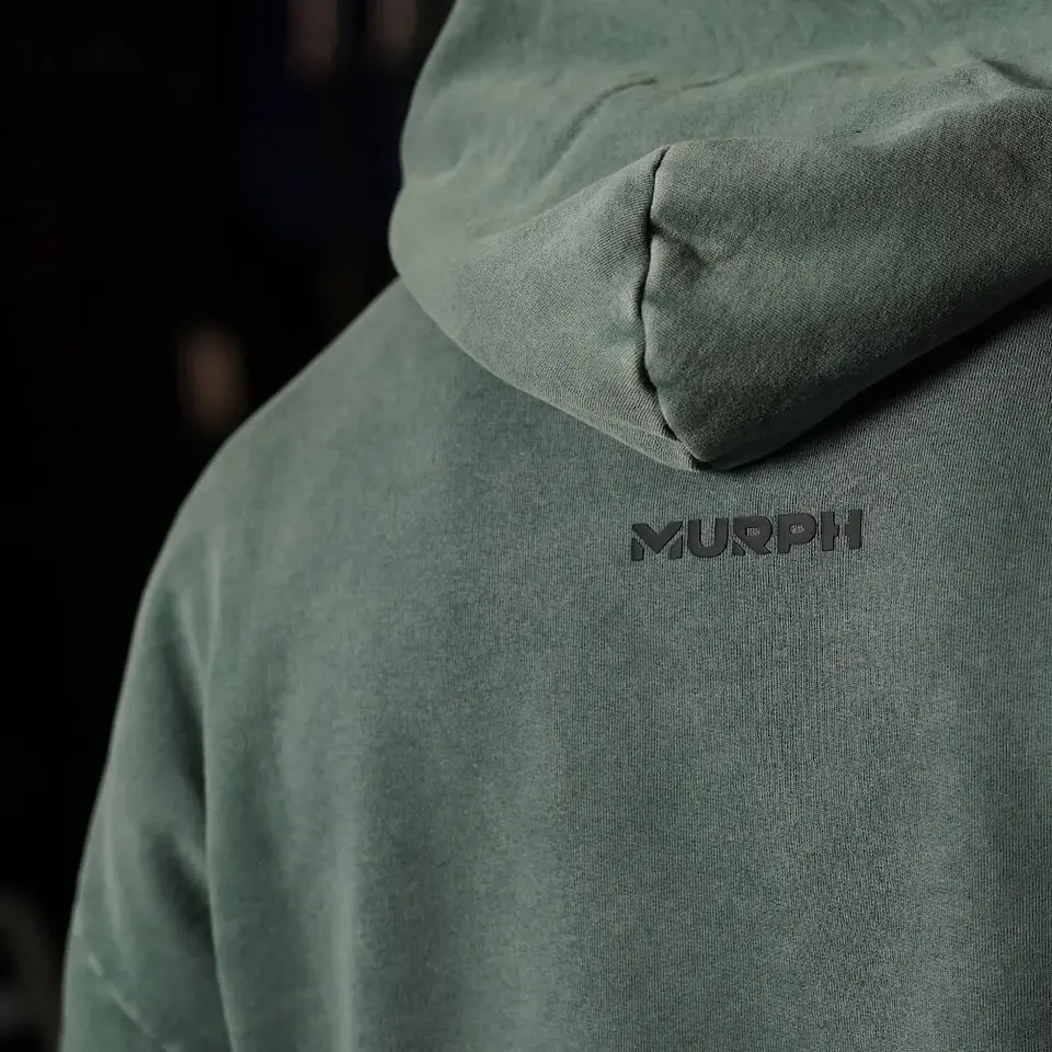 Buzo Premium Boxy Fit Hoddie ONIX Skull logo - Acid Green 6