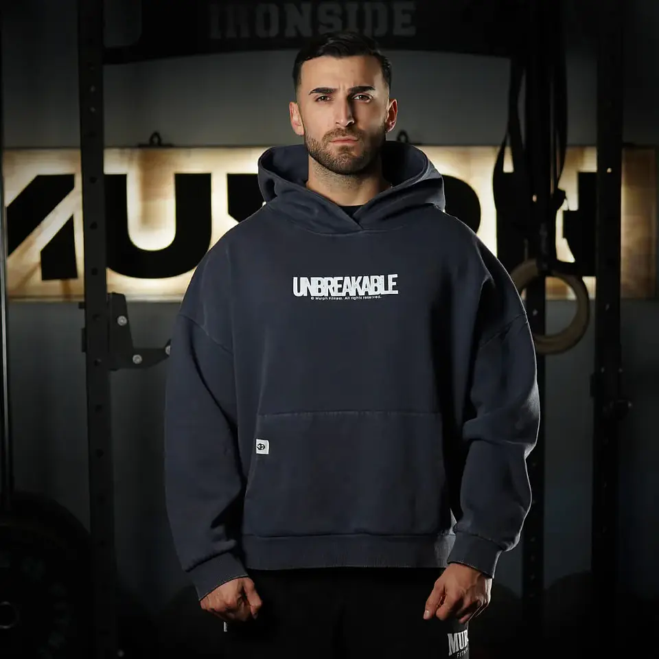 Buzo Premium Boxy Fit Hoddie ONIX UNBREAKABLE - Acid Blue 2