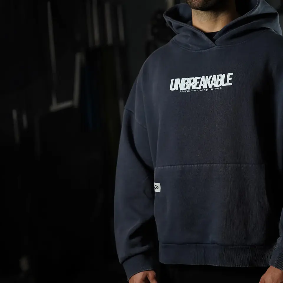 Buzo Premium Boxy Fit Hoddie ONIX UNBREAKABLE - Acid Blue 6