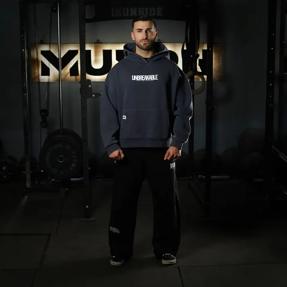 Buzo Premium Boxy Fit Hoddie ONIX UNBREAKABLE - Acid Blue 7