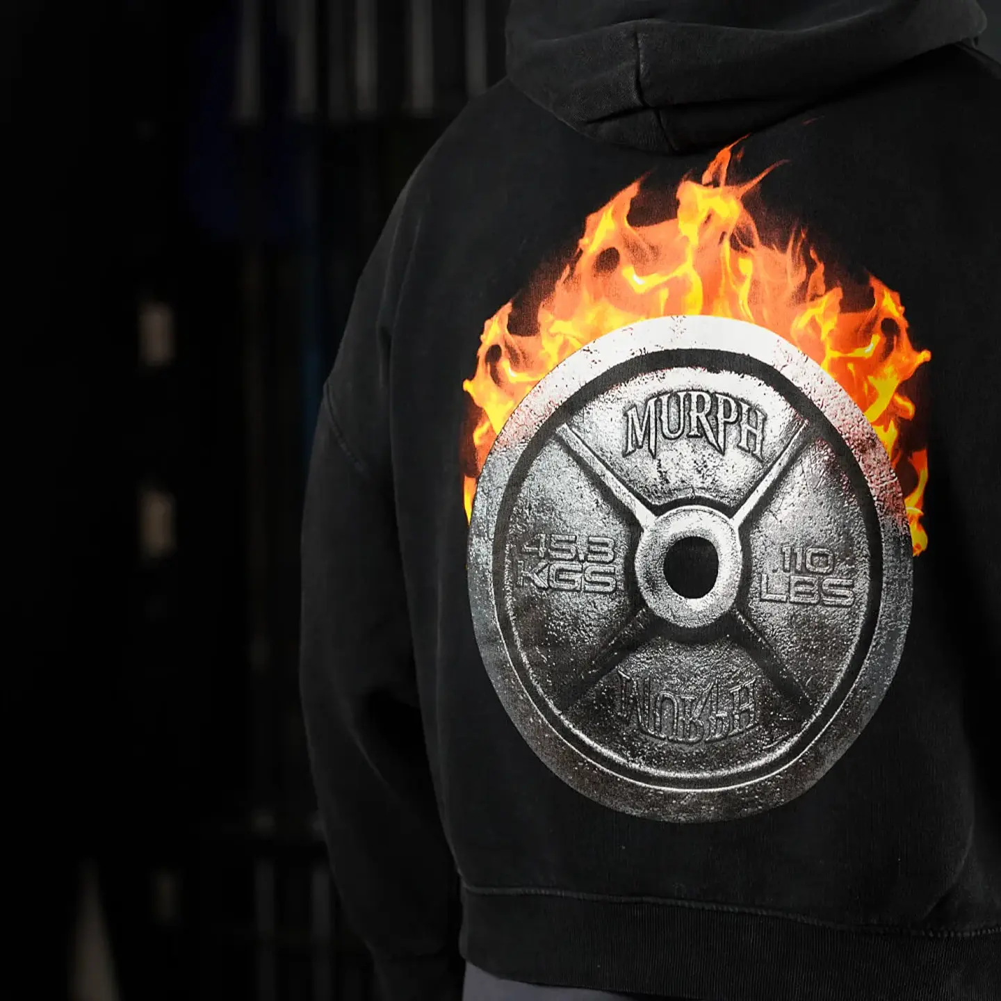 Buzo Premium Boxy Fit Hoddie ONIX Born in Fire - Acid Black 3