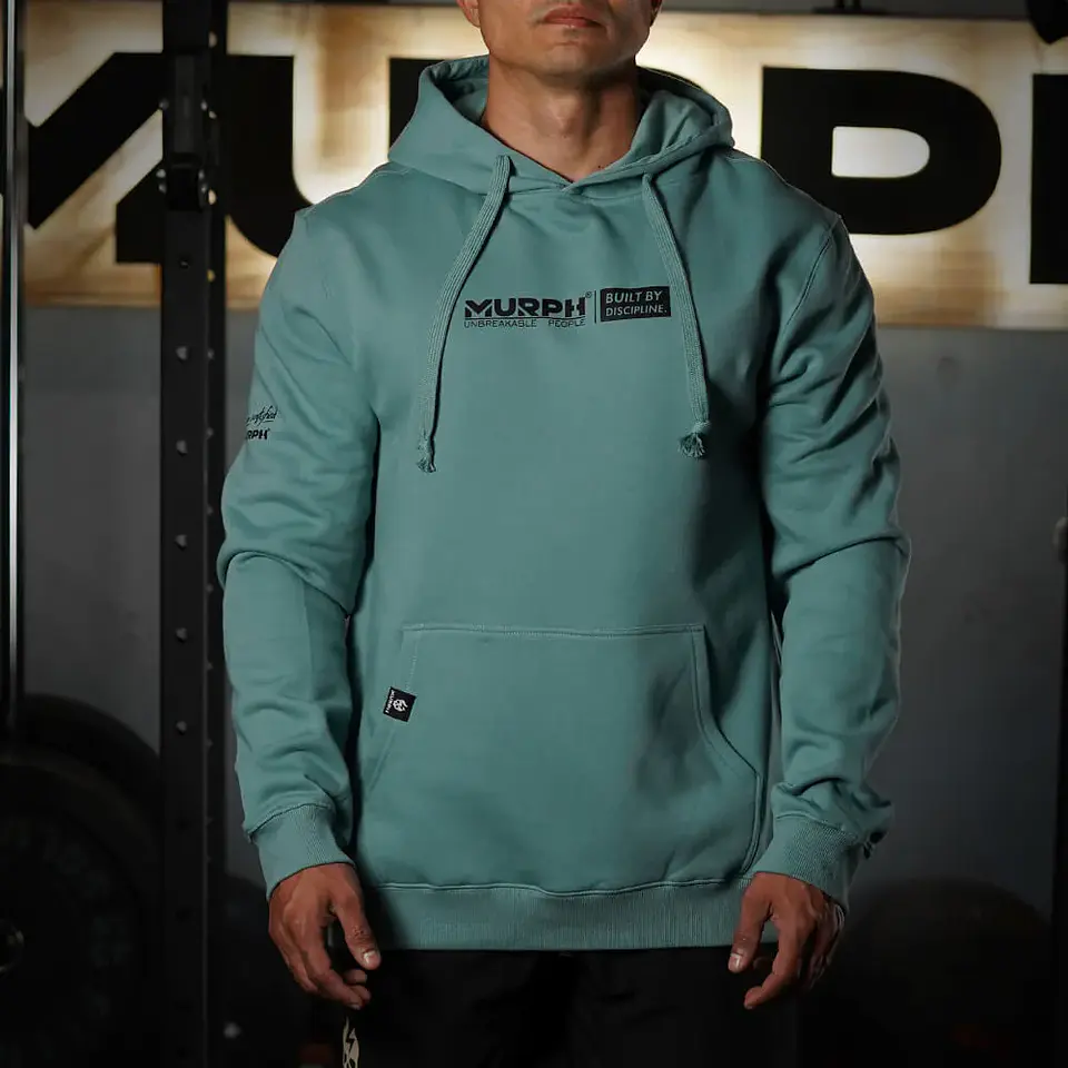 Buzo Canguro BUILT BY DISCIPLINE - Dessert Gray 2