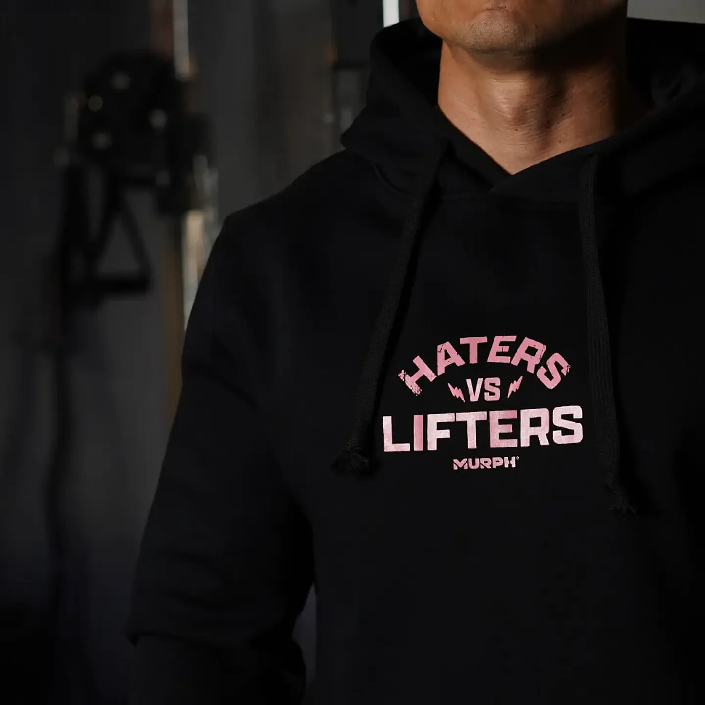 Buzo Canguro Haters Vs Lifters - Negro 4