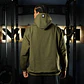 Buzo Premium Oversize Hoddie Skull Logo - Tactical Green - Miniatura 3