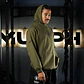 Buzo Premium Oversize Hoddie Skull Logo - Tactical Green - Miniatura 5